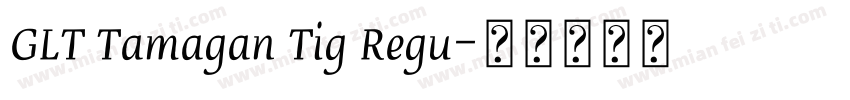 GLT Tamagan Tig Regu字体转换